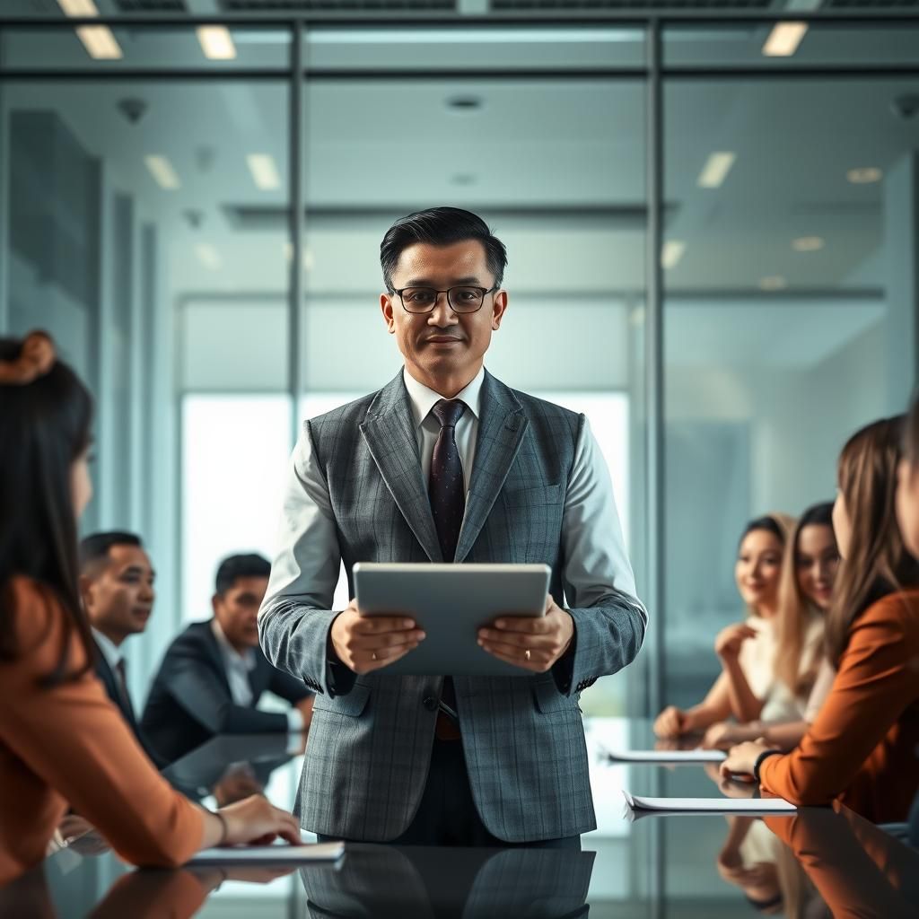 A RAPTEK team member leading a meeting